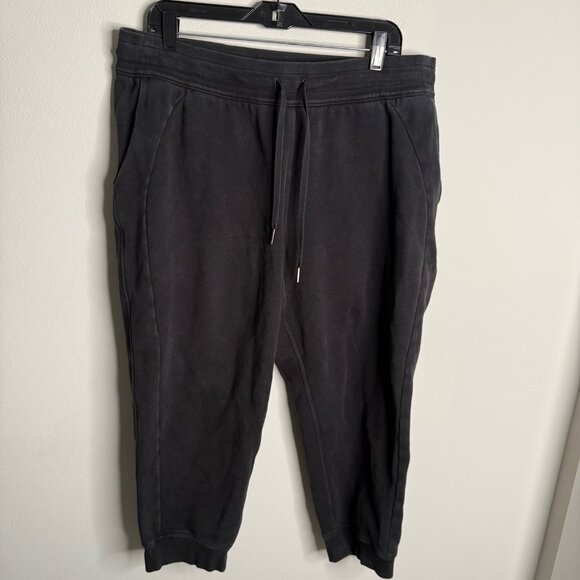 lululemon athletica Women's Scuba High Rise‎ Cropped Jogger Pants - Size 14 - Picture 1 of 3